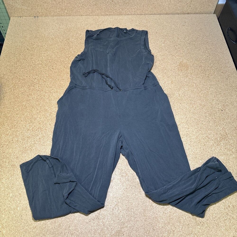 Eileen Fisher Jumpsuit Scoop Neck Sleeveless Gray Size Large F3